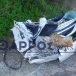 Καλαμάτα: Βράχος διέλυσε και έκανε ένα με το έδαφος αυτοκίνητο – Μάνα και παιδί σώθηκαν (video)