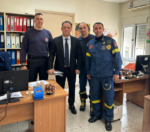 Επίσκεψη Δημήτρη Κωνσταντόπουλου στην Πυροσβεστική Υπηρεσία Ναυπάκτου