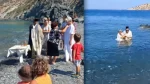Τέλενδος: Γαλλίδα τουρίστρια πήγε στο νησί για διακοπές και βαπτίστηκε Ορθόδοξη – Δείτε βίντεο
