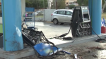 Βούλα: Σφοδρή σύγκρουση πολυτελούς τζιπ σε βενζινάδικο