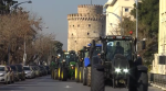 Θεσσαλονίκη: «Απόβαση» αγροτών με μαύρες σημαίες και φέρετρα