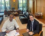 Συνάντηση του Θανάση Παπαθανάση με τον Υπουργό Υποδομών Χρήστο Σταϊκούρα