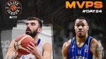 Σαχπατζίδης και Γκρίφιν οι MVP της 24ης αγωνιστικής