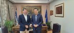 Συνάντηση του Δημάρχου Αγρινίου με τον υποψήφιο Ευρωβουλευτή της ΝΔ Βασίλη Σακελλάρη