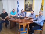 Συνάντηση του Αντιπεριφερειάρχη Λίνου Μπλέτσα με τον Δήμαρχο Ξηρομέρου, Ιωάννη Τριανταφυλλάκη