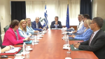 Στο υπουργείο Ανάπτυξης ο Κυριάκος Μητσοτάκης – Συνάντηση με τη νέα ηγεσία