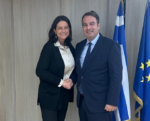 Συνάντηση του Θανάση Παπαθανάση με την Υπουργό Εργασίας Νίκη Καραμέως