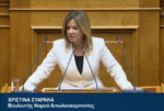 Χριστίνα Σταρακά: Εισηγήτρια του ΠΑΣΟΚ στη Βουλή για την πρόταση Προανακριτικής Επιτροπής