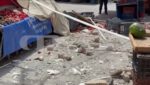 Κρήτη: Τμήμα μπαλκονιού καταπλάκωσε πάγκους λαϊκής