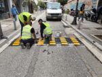 Τοποθετήθηκαν σαμαράκια για μείωση της ταχύτητας στο κέντρο του Αγρινίου