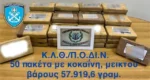 Θεσσαλονίκη: Σε φορτίο με μπανάνες έκρυβαν 57 κιλά κοκαΐνης, αξίας 1,6 εκατ. ευρώ
