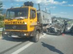 Σέρρες: Σοβαρό τροχαίο με επτά τραυματίες – Φορτηγό συγκρούστηκε με βαν (βίντεο)