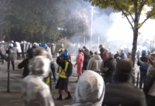 Σερβία: Πεδίο μάχης το Βελιγράδι μετά την προσπάθεια της αστυνομίας να απομακρύνει μητέρα θύματος της τραγωδίας του Νόβι Σαντ