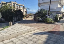 Ολοκληρώθηκε από τον Δήμο Αμφιλοχίας η πεζοδρόμηση κεντρικού δρόμου στην Τ.Κ. Σπάρτου