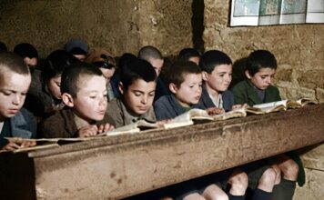 Μάθημα στο σχολείο το 1946