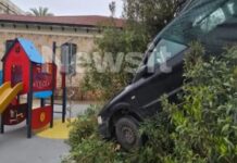 Καισαριανή: Οδηγός αυτοκίνητου έχασε τον έλεγχο και διέλυσε παιδική χαρά – Δεν σημειώθηκε τραυματισμός