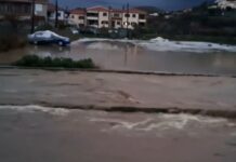 Στο έλεος της κακοκαιρίας η Λήμνος – Προβλήματα & πλημμύρες