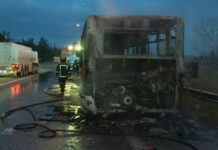 Θεσσαλονίκη: Φωτιά σε εν κινήσει λεωφορείο