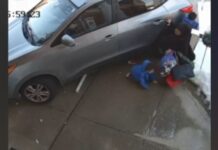 ΗΠΑ: Η στιγμή που μεθυσμένη οδηγός πέφτει πάνω σε μητέρα με παιδιά