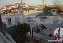 Ημαθία: Από θαύμα γλίτωσε γυναίκα που περπατούσε στον δρόμο – Την χτύπησε μηχανή την οποία είχε τρακάρει ΙΧ