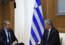 Μητσοτάκης σε Νατσιό: Πρώτη μας υποχρέωση η προστασία της Κύπρου, η Ελλάδα δύναμη ασφάλειας και σταθερότητας στη Μέση Ανατολή
