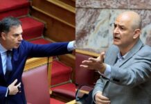 Καβγάς Χάρη Θεοχάρη – Αλέξανδρου Καζαμία στη Βουλή: «Γιατί γίνατε βουλευτής του ελληνικού Κοινοβουλίου;» – «Ντροπή σας»