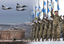 Πλήθος κόσμου στην επιβλητική στρατιωτική παρέλαση στο κέντρο της Αθήνας