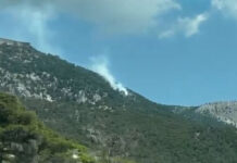 Φωτιά στην Πάρνηθα – Επιχειρούν εναέρια μέσα