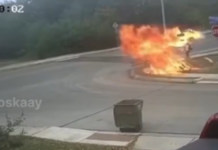 Τέξας: Οδηγός μηχανής έχασε τον έλεγχο, έπεσε και εξερράγη δίπλα σε 4 παιδιά