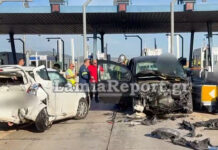 Σοκαριστικό τροχαίο στα διόδια της Θήβας