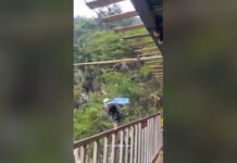 Κίνα: Η στιγμή που 16χρονη πέφτει στο κενό από ύψος 168 μέτρων