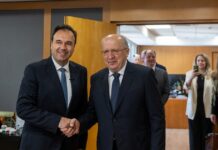 Η Ελλάδα στο επίκεντρο του ευρωπαϊκού διαστήματος και της ψηφιακής ασφάλειας – Συνάντηση Παπαστεργίου με τον Επίτροπο Άμυνας και Διαστήματος Andrius Kubilius