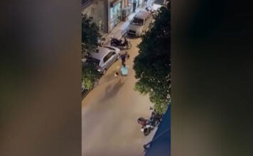 Σεπόλια: Αναβάτες μηχανών πιάστηκαν στα χέρια πάνω σε διάβαση τρένων
