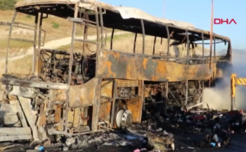 Τουρκία: 8 νεκροί και 33 τραυματίες από φωτιά σε λεωφορείο μετά από τροχαίο