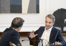 Μητσοτάκης σε Δούκα: Πάντα χαρά μου να σε συναντώ, να δείξουμε την Αθήνα στα καλύτερά της