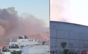 Μεγάλη πυρκαγιά στο θέατρο Μπάντμιντον – Ήχησε το 112