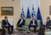 Η δεξίωση στο Προεδρικό Μέγαρο για την 52η επέτειο αποκατάστασης της Δημοκρατίας – «Η καρδιά του ελληνισμού χτυπάει πιο δυνατά στο ακριτικό τόξο»