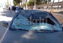 Τρελή πορεία αυτοκίνητου στο Ηράκλειο Κρήτης – Προσέκρουσε σε τέσσερα οχήματα και ανατράπηκε
