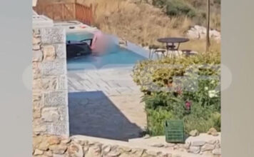 Μάνη: Αυτοκίνητο έπεσε σε πισίνα – Βίντεο ντοκουμέντο