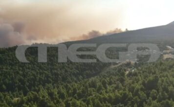 Εικόνες αποκάλυψης στο Πόρτο Γερμενό – Το πύρινο μέτωπο πλησιάζει απειλητικά την Ψάθα
