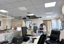Ανησυχία για την κατάσταση στα ΤΕΠ του νοσοκομείου Κορίνθου μετά από αναφορές για κατάρρευση τμήματος της οροφής