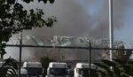Πύρινη κόλαση σε βιοτεχνία υφασμάτων στον Ελαιώνα