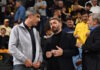 Ο Νίκος Ανδρουλάκης στο Nick Galis Hall για το ματς του Άρη στο Eurocup
