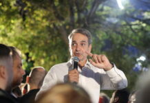 Μητσοτάκης από Βριλήσσια: Πολιτικός μονόδρομος η αυτοδυναμία, όχι για τη ΝΔ αλλά για τη χώρα