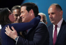 Η Κίμπερλι Γκίλφοϊλ καλωσόρισε τον Μάρκο Ρούμπιο στην Αθήνα: «Η σχέση ΗΠΑ και Ελλάδας δεν ήταν ποτέ ισχυρότερη»